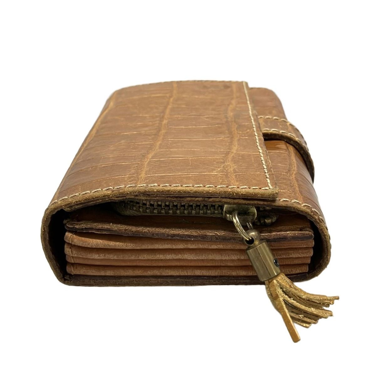 Felisi(フェリージ) 2つ折り財布 コロコロ 3500 ブラウン 型押し加工