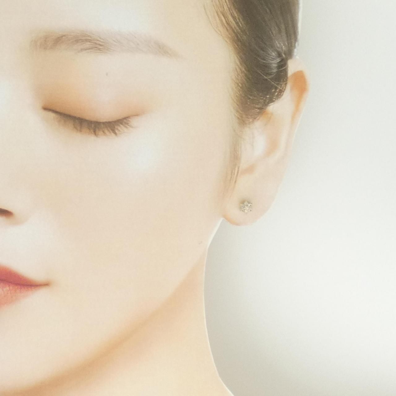 K18YG フラワー ダイヤモンド ピアス 0.30CT SIROKUMA-CORPORATION_COM