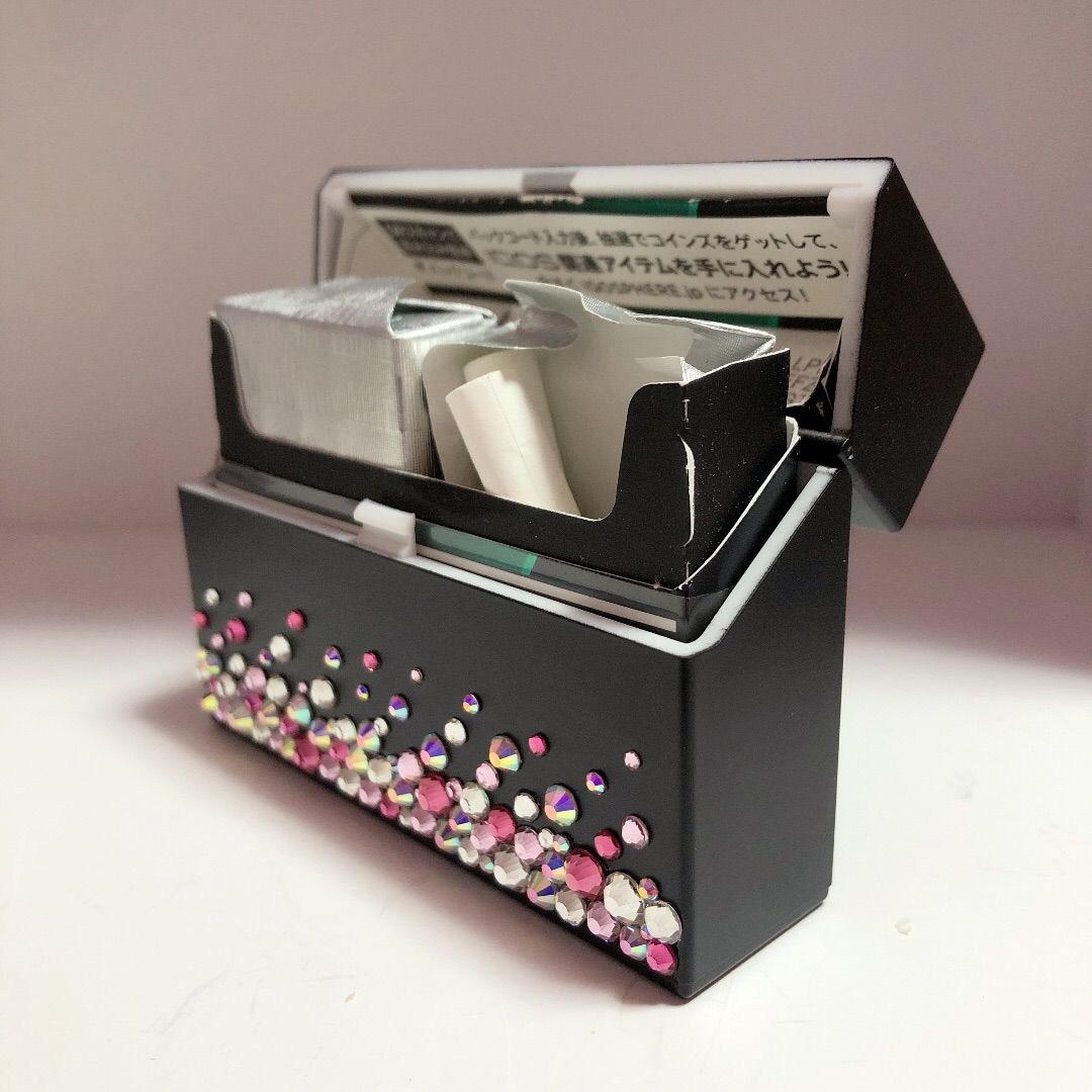 さきな✩.*˚ゆうゆうメルカリ便☆iQOSヒートスティックデコケースセット ゆうゆうメルカリ便☆iQOSヒートスティックデコケースラメピンク