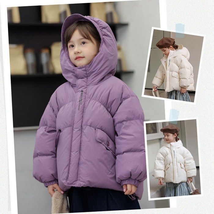 ダウンコート 子供服 女の子 ダウンジャケット ショット丈 フード付き 通学 キッズ服 防寒 秋冬 ジュニア アウター 冬 通園 キッズジャケット 110cm 120cm 130cm 140cm 150cm お出かけ 8CTF403