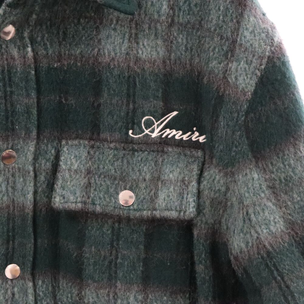 AMIRI (アミリ) 23AW BRUSHED PLAID OVERSHIRT SRAW23MOS054