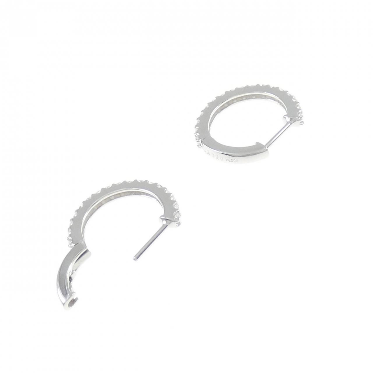 新品】PT ダイヤモンド ピアス 落と 0.40CT 