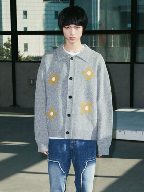 MISTER CHILD】FLOWER COLLAR CARDIGAN(2color) - メルカリ