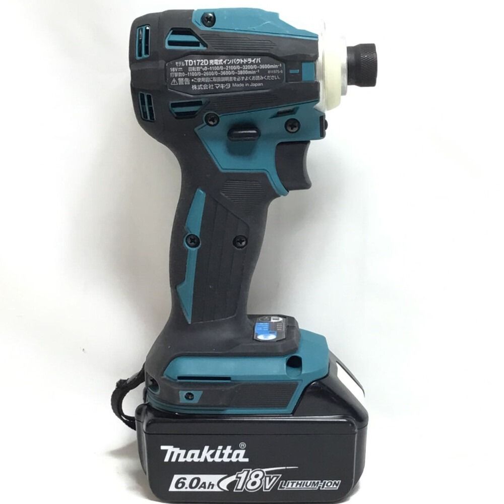 ΘΘMAKITA マキタ インパクトドライバ 18v 充電器・充電池1個・ケース付 程度B TD172DRGX ブルー - メルカリ