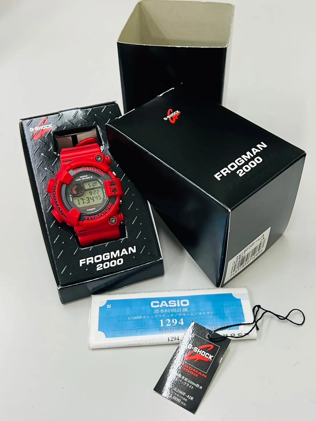 電池交換済】G-SHOCK Gショック FROGMAN 2000年特別仕様モデル 赤蛙 DW-8200F-4JR |mercariメルカリ官方指定廠商|Bibian比比昂代買代購