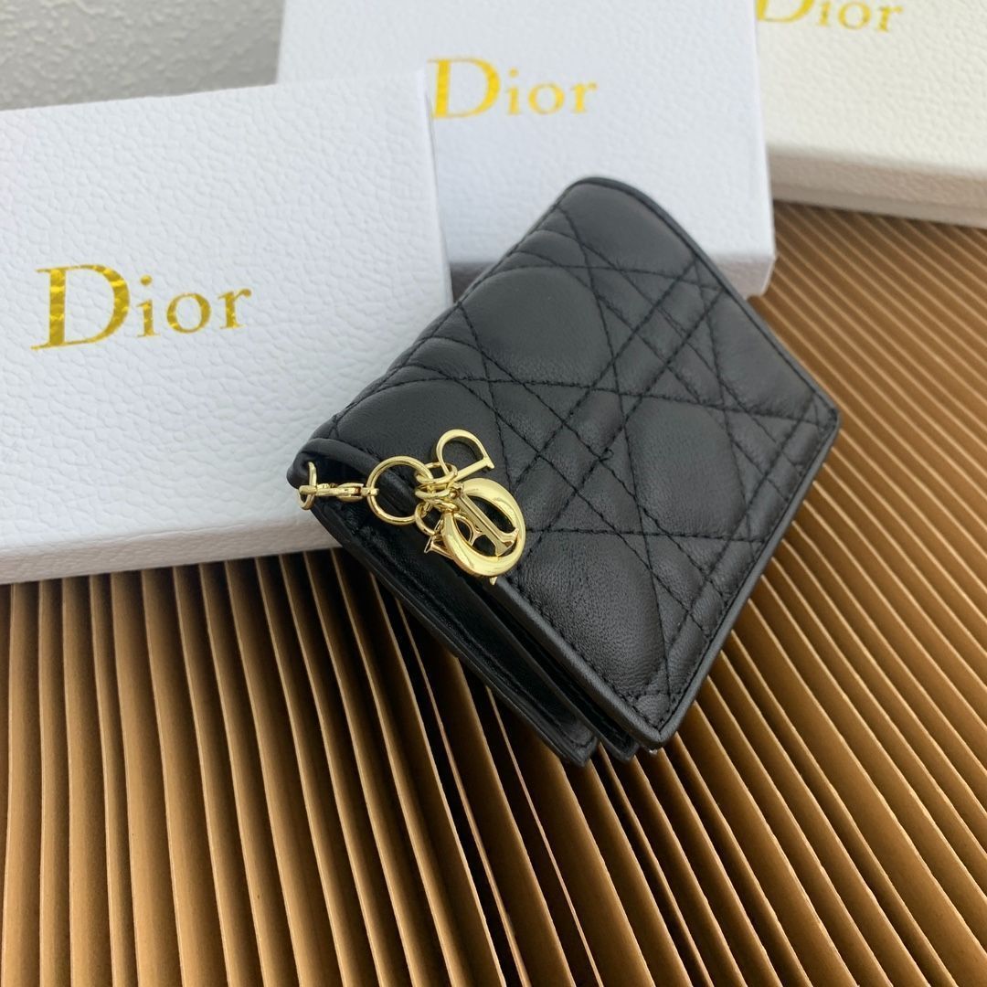 Dior ディオール ゴールド ウォレット チャーム キーホルダー