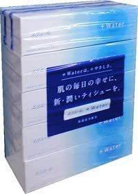 大王製紙 エリエールプラスウォーター ティッシュペーパー 180組5箱×10パック 10000347