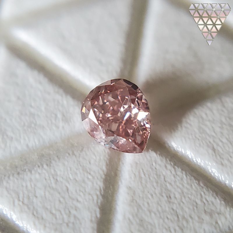 0.06 ct FANCY PINK SI1 PEAR AGT 天然 ダイヤモンド DIAMOND EXCHANGE FEDERATION