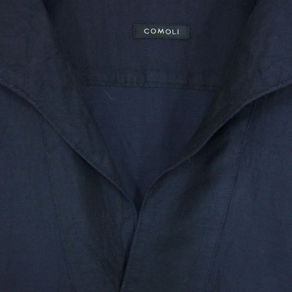 comoli リネンツイル スキッパーシャツ 23ss | gumusprotection.fr