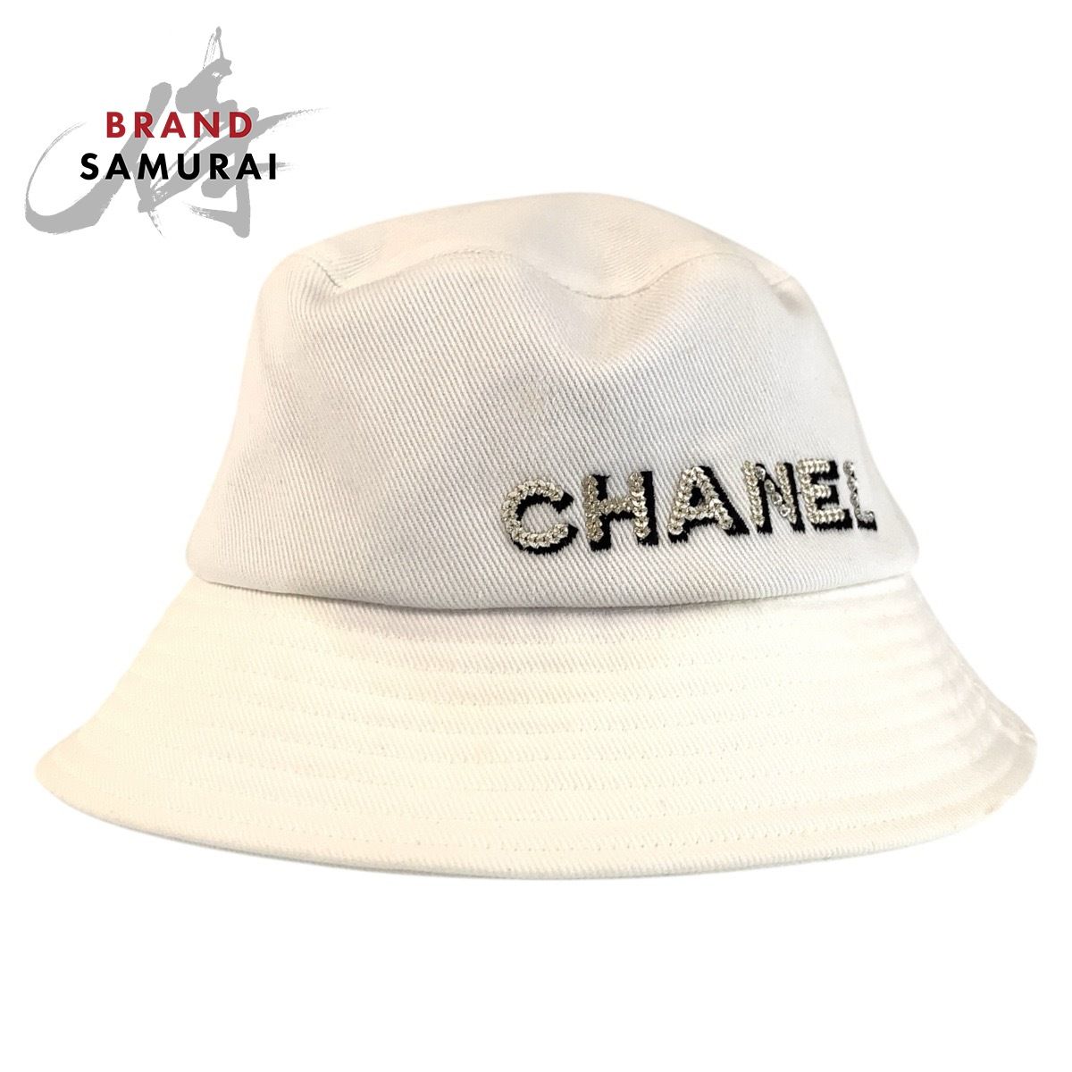 美品 CHANEL ハット CHANEL シャネル バケットハット ブラック