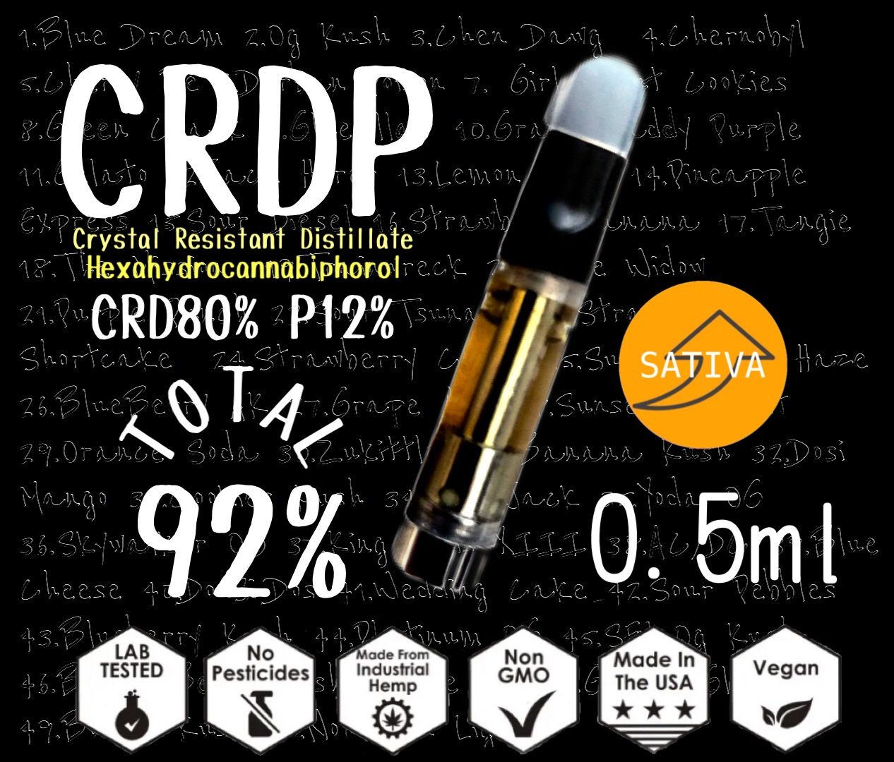 CRDPリキッド【P成分10%配合】カンナビノイド93% 0.5ml - リラクゼーション