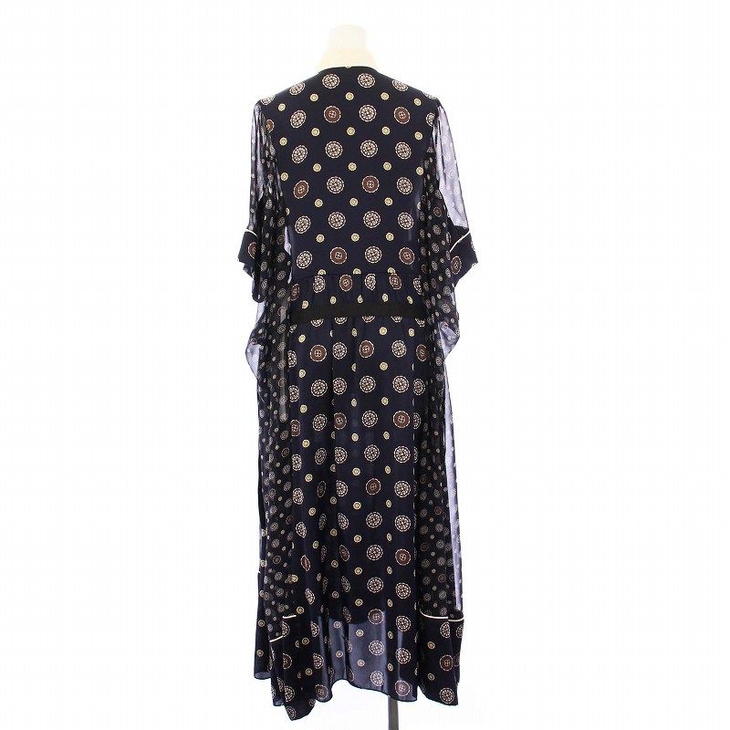 サカイ sacai Komon Print Dress シャツワンピース 半袖 ロング