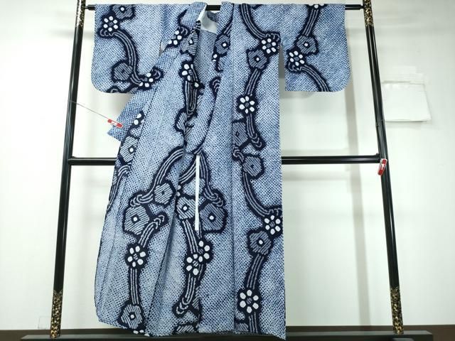 平和屋着物∴夏物 浴衣 有松鳴海絞り 蜘蛛絞り 綿 逸品 CAAW1017ng