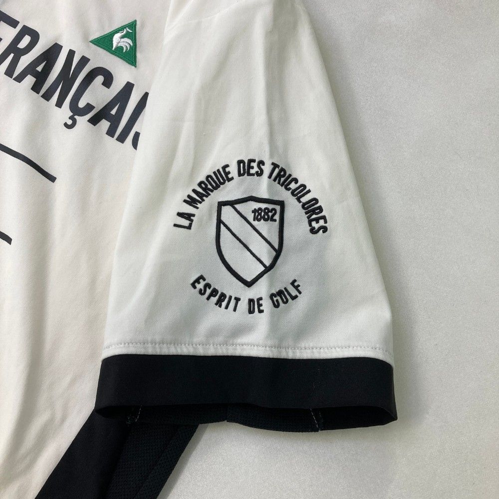 サイズ：M LE COQ GOLF ルコックゴルフ  ジップジャケット シアサッカー  ホワイト系 [240101281633] ゴルフウェア レディース ストスト le coq sportif GOLF ルコックスポルティフ ゴルフ ゴルフウェア