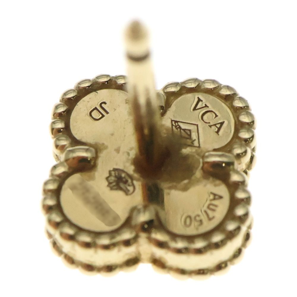 Van Cleef - Arpels ヴァンクリーフアンドアーペル スウィートアルハンブラ ピアス K18YG イエローゴールド マザーオブパール キャッチ欠損 VCARA44800 ジュエリー DECORATOM_COM_BR