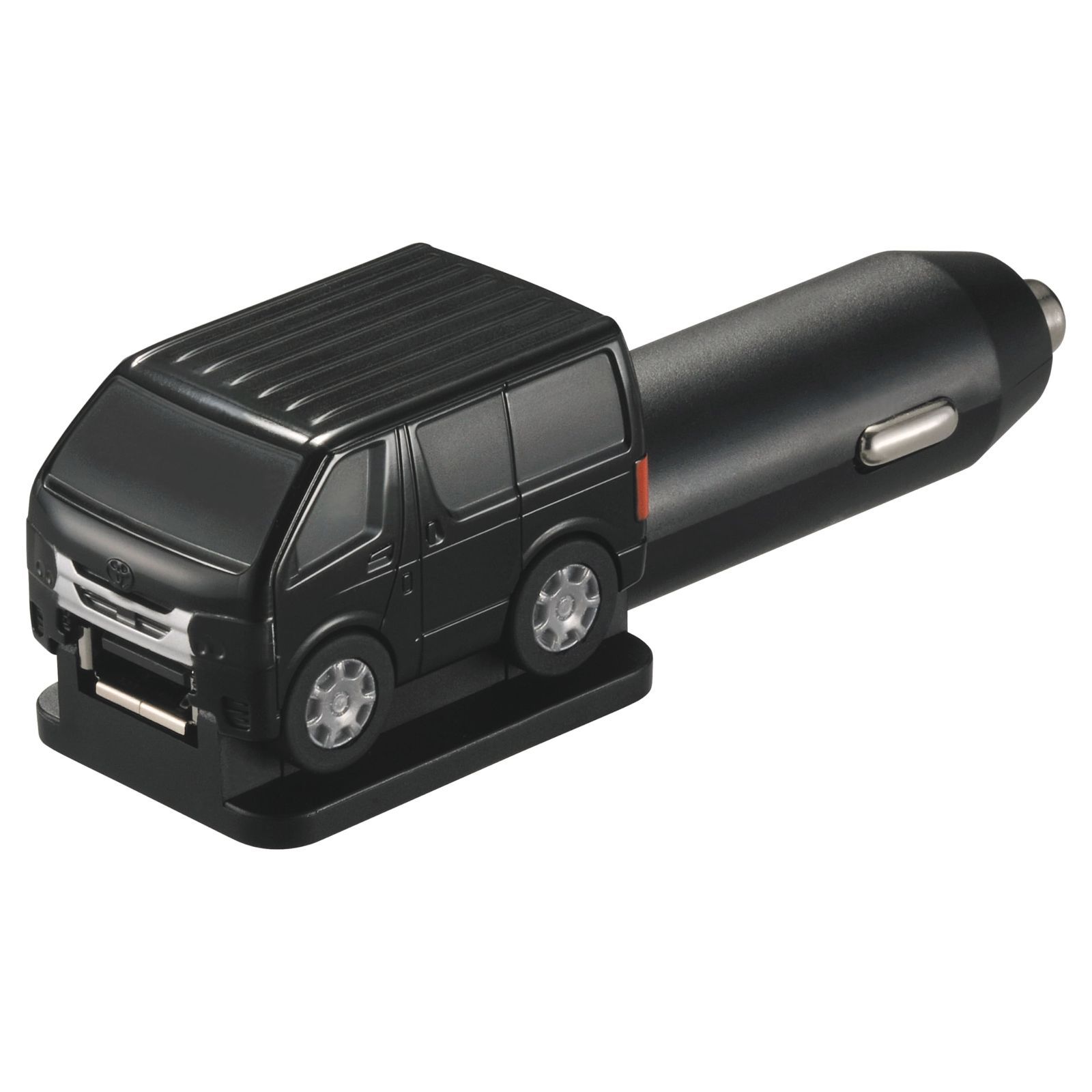カーメイト 車用 カーチャージャー USB-A ハイパワー 2.4A クルマ型 USB チャージャー ハイエース 200系 ブラック NZ889