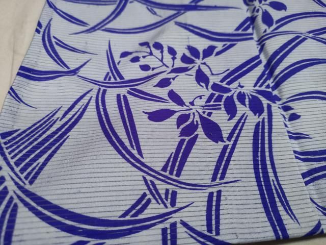 平和屋着物＊夏物 小紋 絽 草花文 正絹 逸品 DAAU2252ud