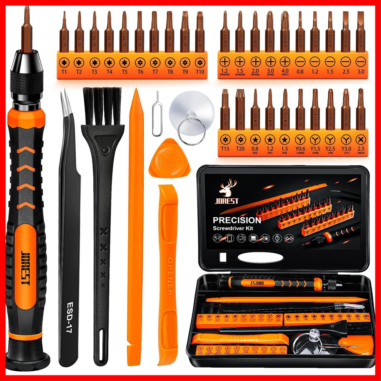 特売】JOREST 38個精密ドライバーセット DIY工具 三角/Y型ネジ