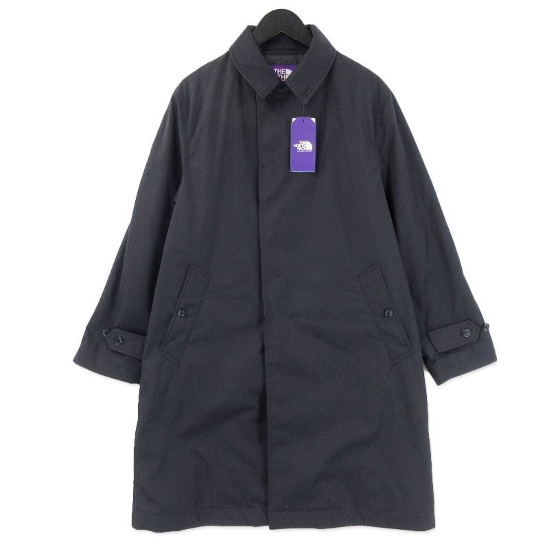 美品 THE NORTH FACE PURPLE LABEL ノースフェイス ステンカラーコート NY2373N 65/35 Insulation Soutien ブラック 黒 S20018779