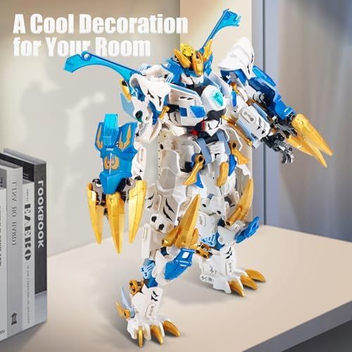 ホワイトタイガー変形ロボット組み立てセット タイガーモデルに変換
