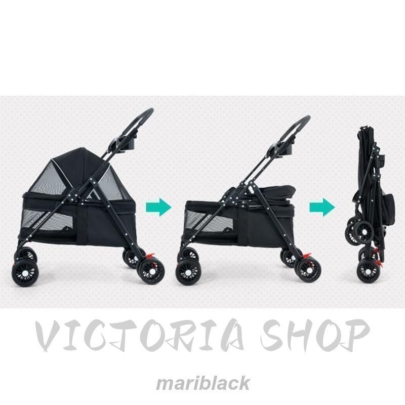 折りたたみ 多頭 ペットバギー 4輪 軽量 中型犬 小型犬 ペット用 介護