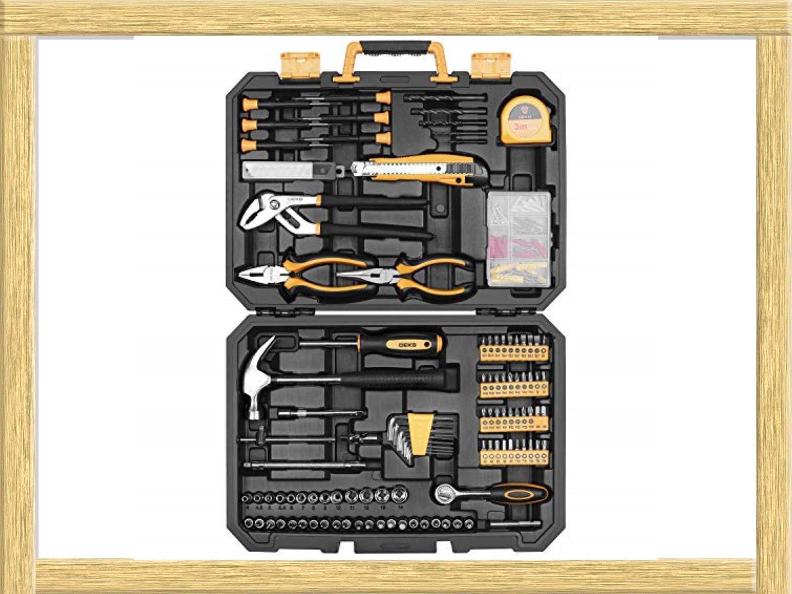 196PCS DEKO 196点 ホームツールセット 工具セット 家庭用 日曜大工 DIYセット 作業工具セット 家具の組み立て 住まいのメンテナンス用 修理道具セット 便利な収納ケース付き 生活雑貨/NEWSTANDARD メルカリ
