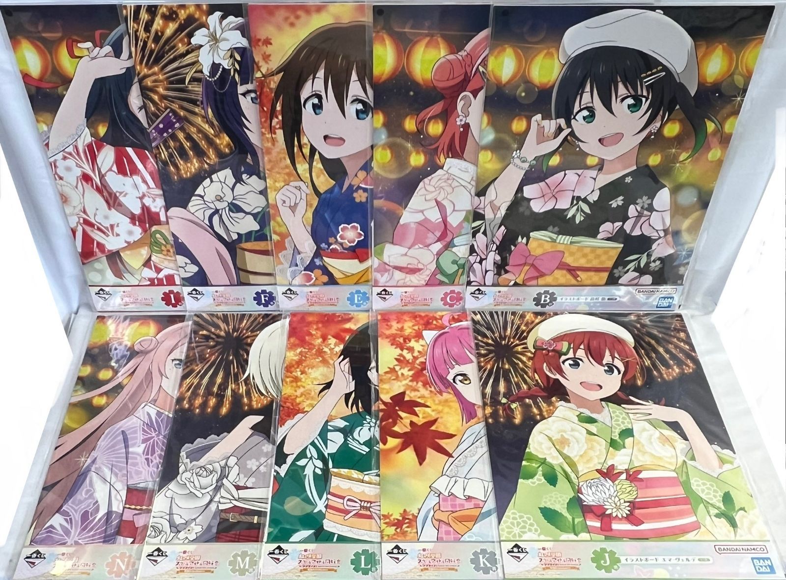 【コンプリート】ラブライブ！イラストボード　一番くじ　秋色RetroModern 一番くじ ラブライブ！虹ヶ咲学園スクールアイドル同好会 秋色