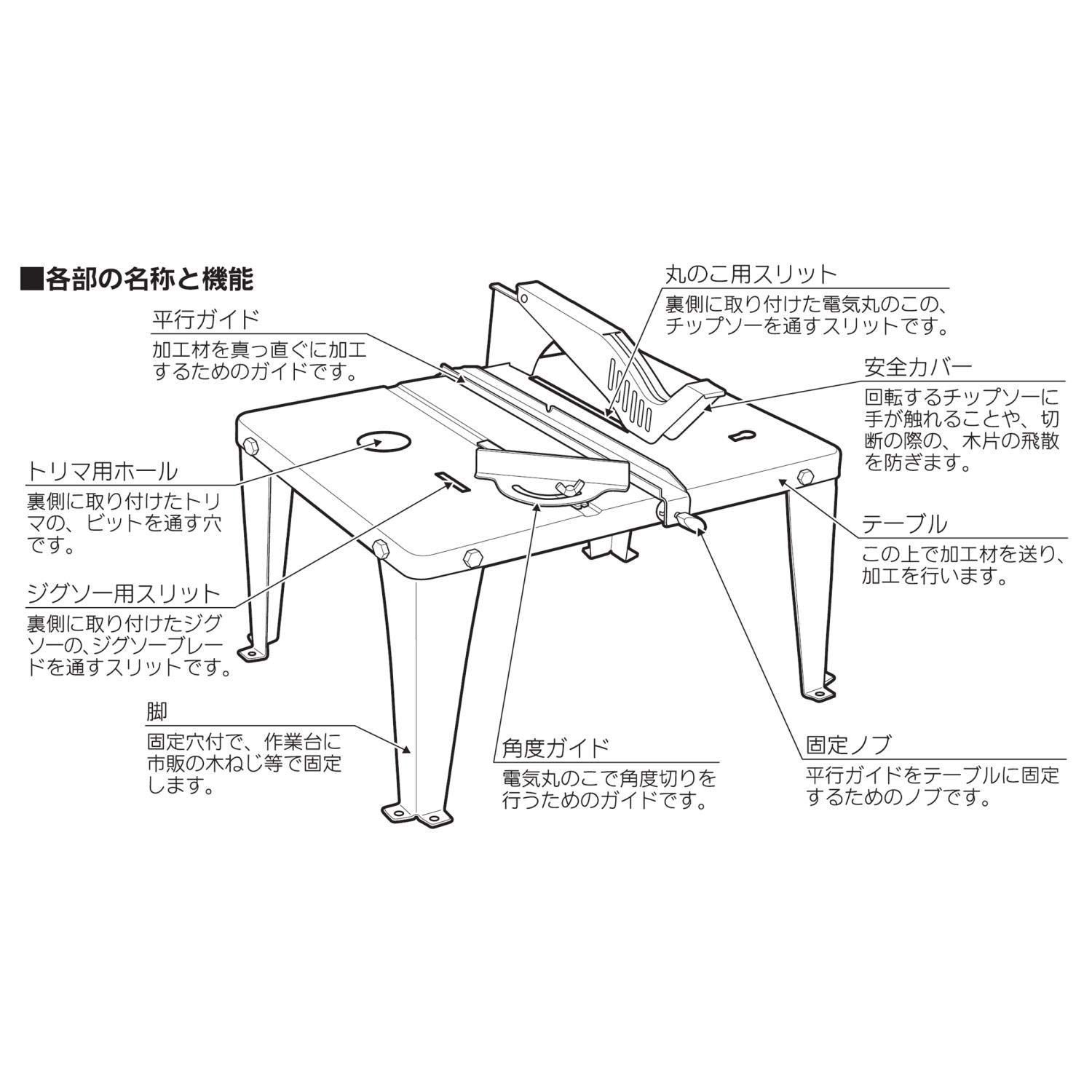 3WAYワークテーブル WT-TJC
