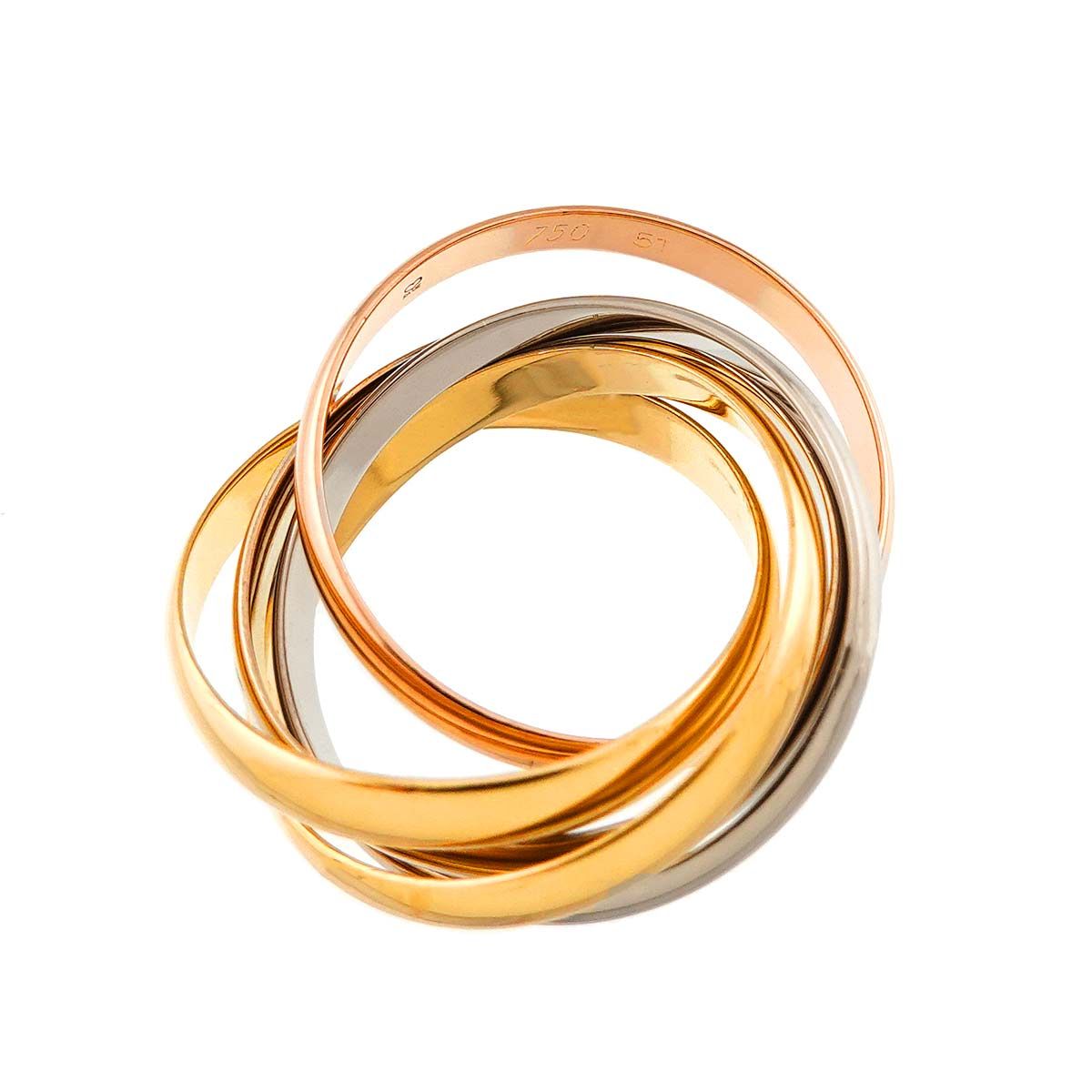 カルティエ Cartier トリニティ #51 リング スモール SM K18 YG