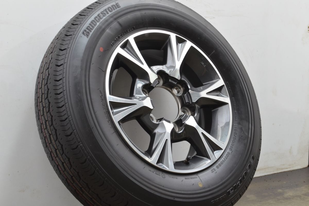 製 新車外し トヨタ 200 ハイエース 純正 15in 6J 35 ブリヂストン エコピア RD613 195 80R15 1本 レジアスエース
