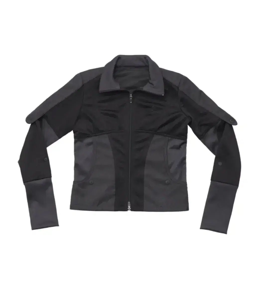 オホス Epaulet ジャージ ジャケット ブラック