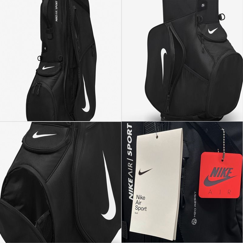 ナイキ エア ゴルフバッグ スタンドキャディバッグ 黒 GF3010-091 ナイキ(NIKE) AIR SPORT 2 エア スポーツ ゴルフバッグ スタンド式