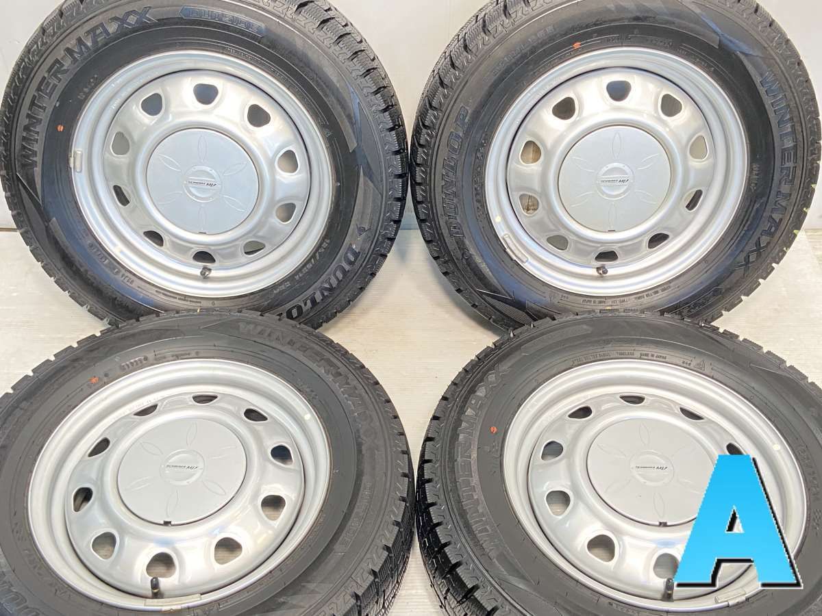 185/70R14  nダンロップ ウィンターマックス WM02 n　 SCHWARZ n14x5.0  100/114.3-4穴 n中古タイヤ スタッドレスタイヤ ホイールセット 4本セットn w14230823002