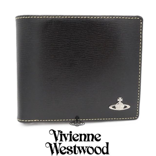 【国内正規品 新品】ヴィヴィアンウエストウッド Vivienne Westwood 二つ折り財布 フラップ インサイドカラー 牛革 レザー 財布 専用箱 正規品 新品 送料無料 VW211