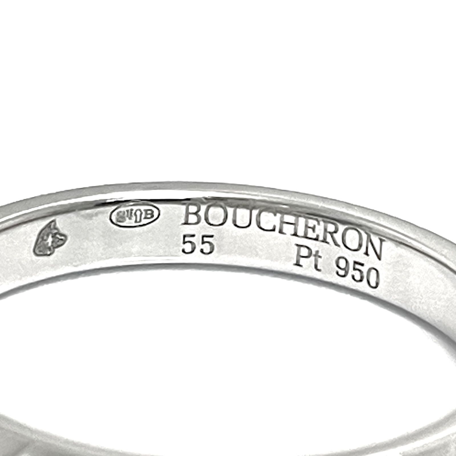 19/美品 ブシュロン Pt950 キャトル クルドパリ ミディアム リング指輪 QUATRE (美品）ブシュロン BOUCHERON キャトル クル ド パリ
