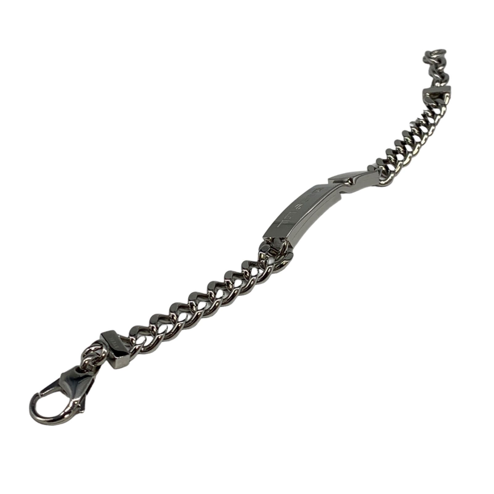 ♪0555 DIESEL ディーゼル ブレスレット シルバー金具 プレート