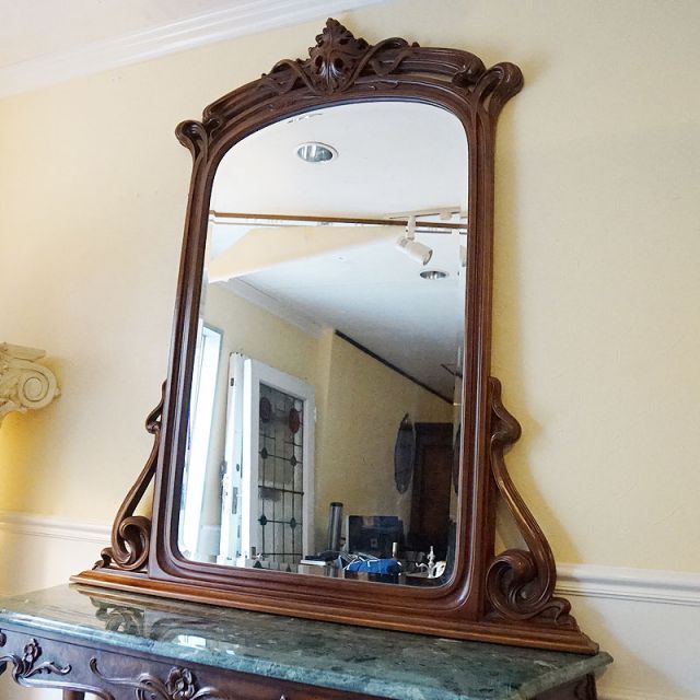 アンティークミラー 鏡 ブロカント ヨーロッパ ビンテージ シャビー