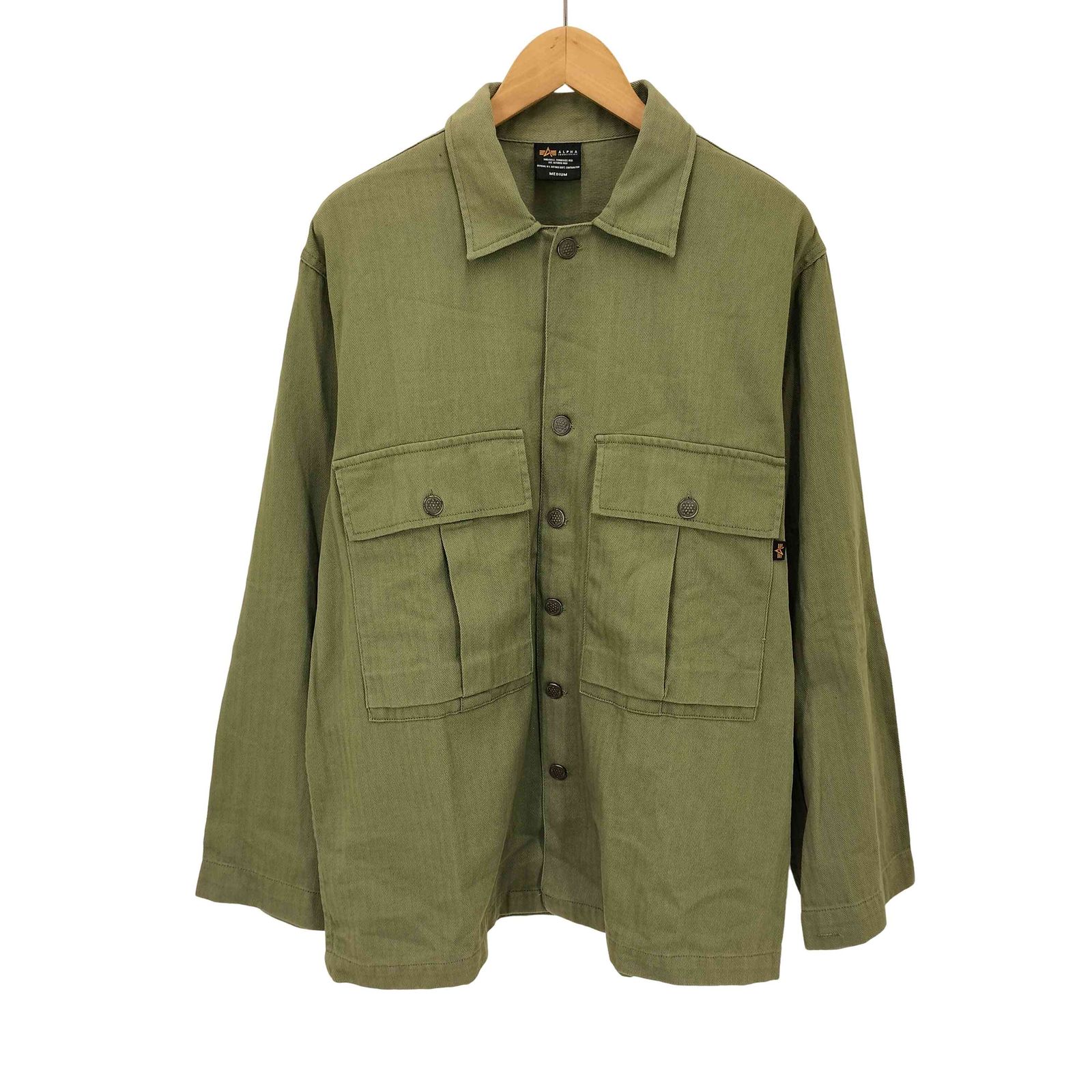 ALPHA アルファ　M43 HBT ヘリンボーン　ミリタリー　ジャケット アルファインダストリーズ ALPHA INDUSTRIES M-43 HBT