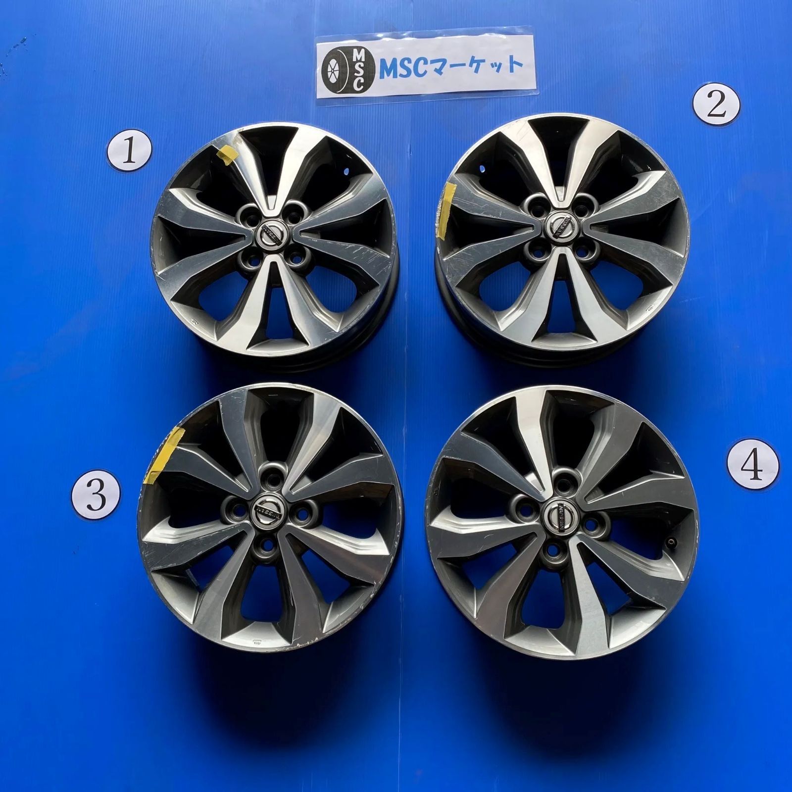 15インチ アルミホイール 日産 デイズ純正 4.5-15 4本セット