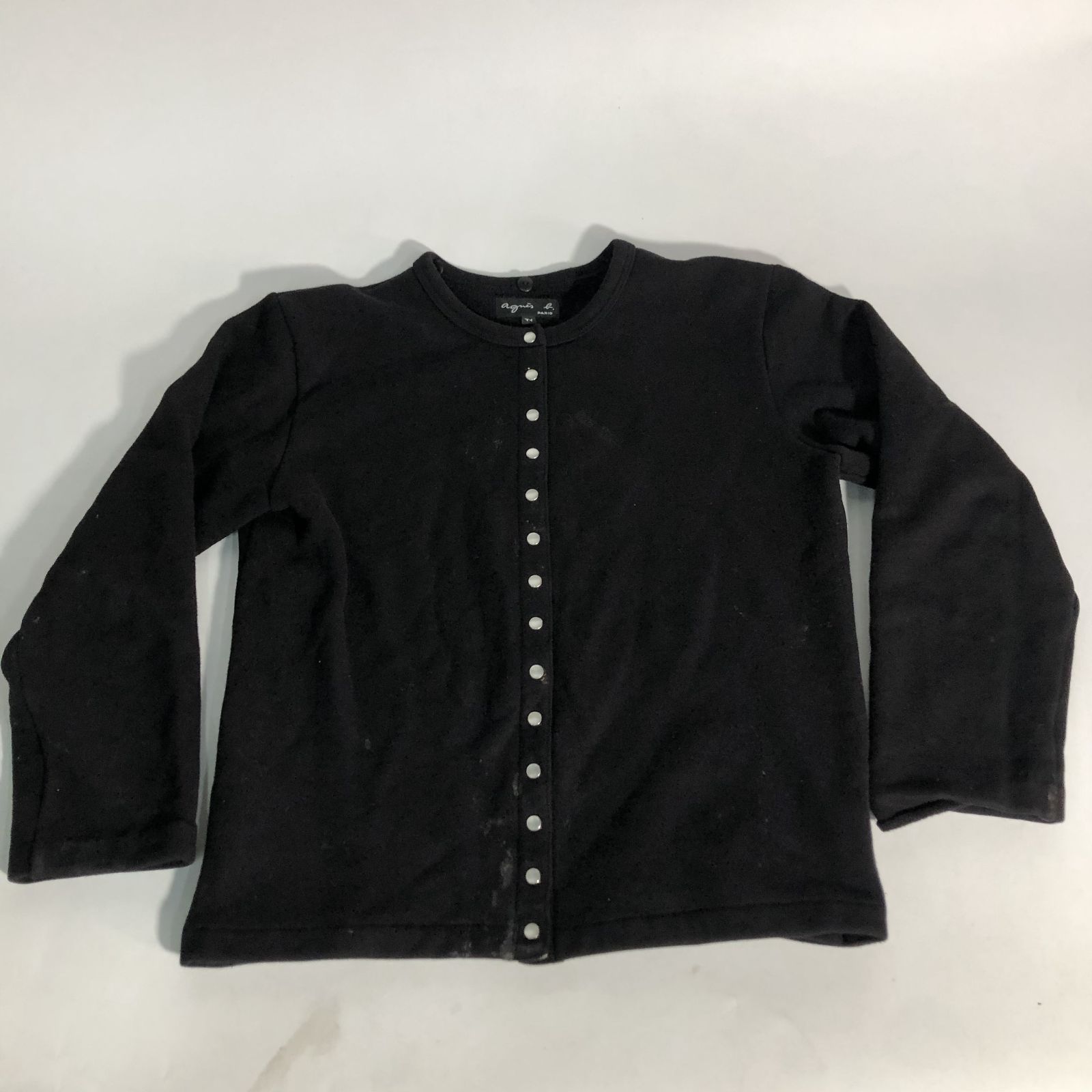アニエスべー agnes.b ボタンカーディガン T1 黒 agnes b
