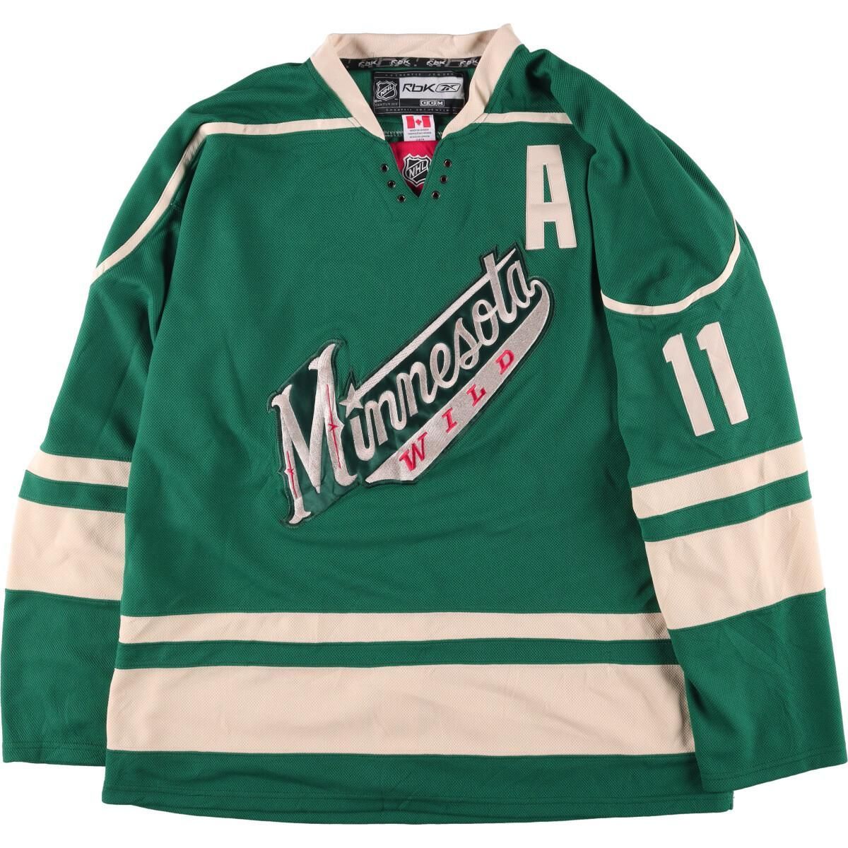 古着 ビッグサイズ リーボック Reebok NHL MINNESOTA WILD ミネソタ 