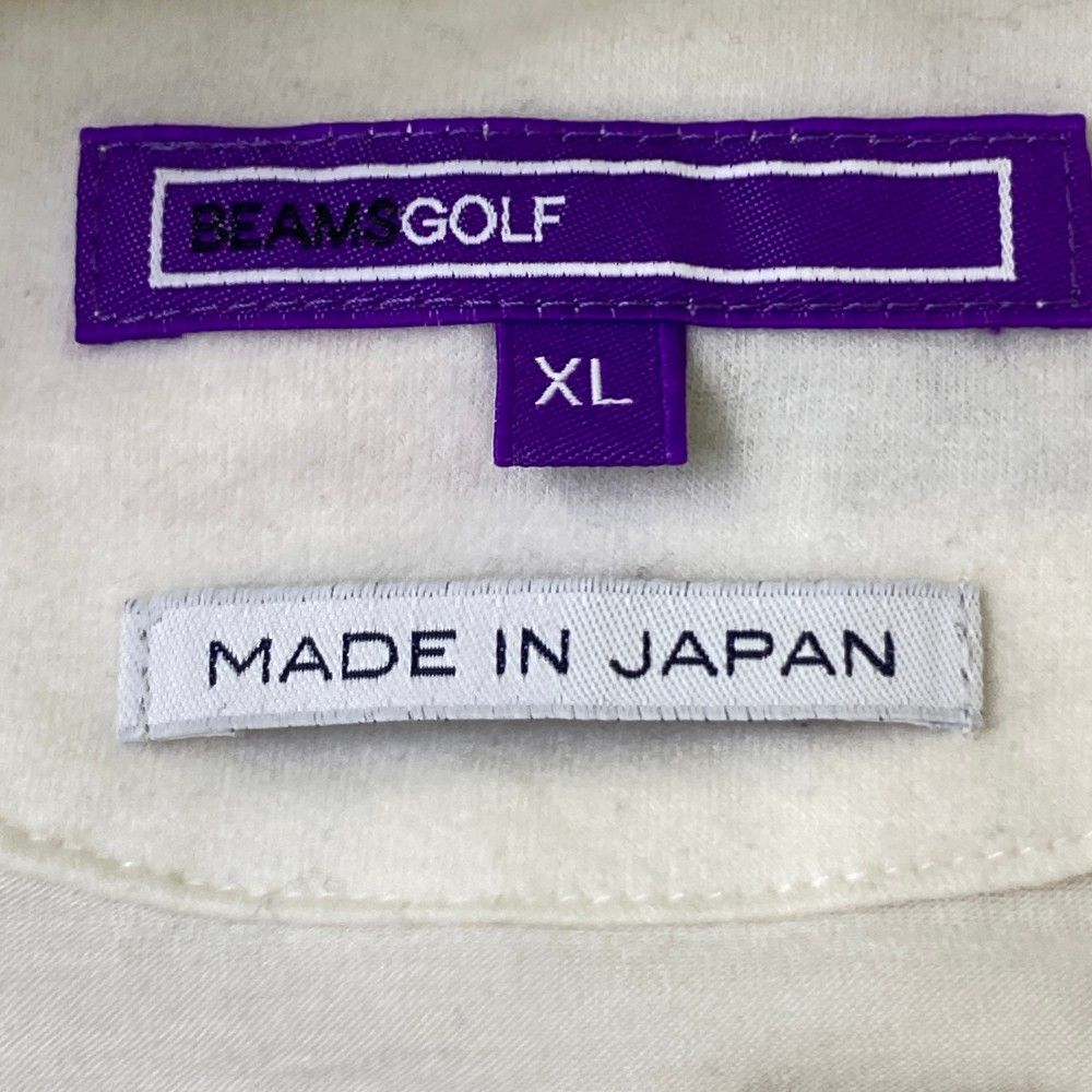 サイズ：XL BEAMS GOLF ビームスゴルフ  起毛 タートルネック 長袖Tシャツ  ホワイト系 [240101415936] ゴルフウェア メンズ ストスト BEAMS GOLF（ビームス ゴルフ）〈MEN〉 ORANGE LABEL / シャドー