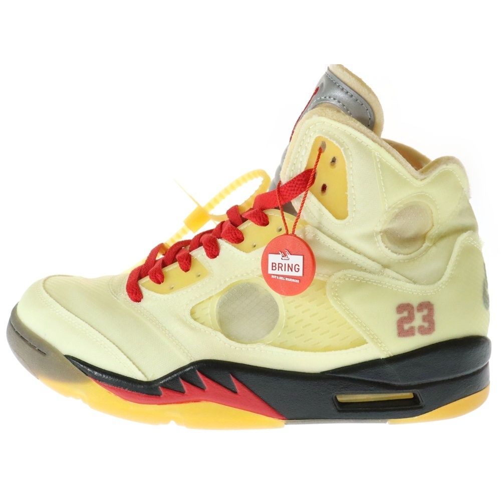 NIKE (ナイキ) ×OFF-WHITE AIR JORDAN 5 RETRO SP SAIL DH8565-100 