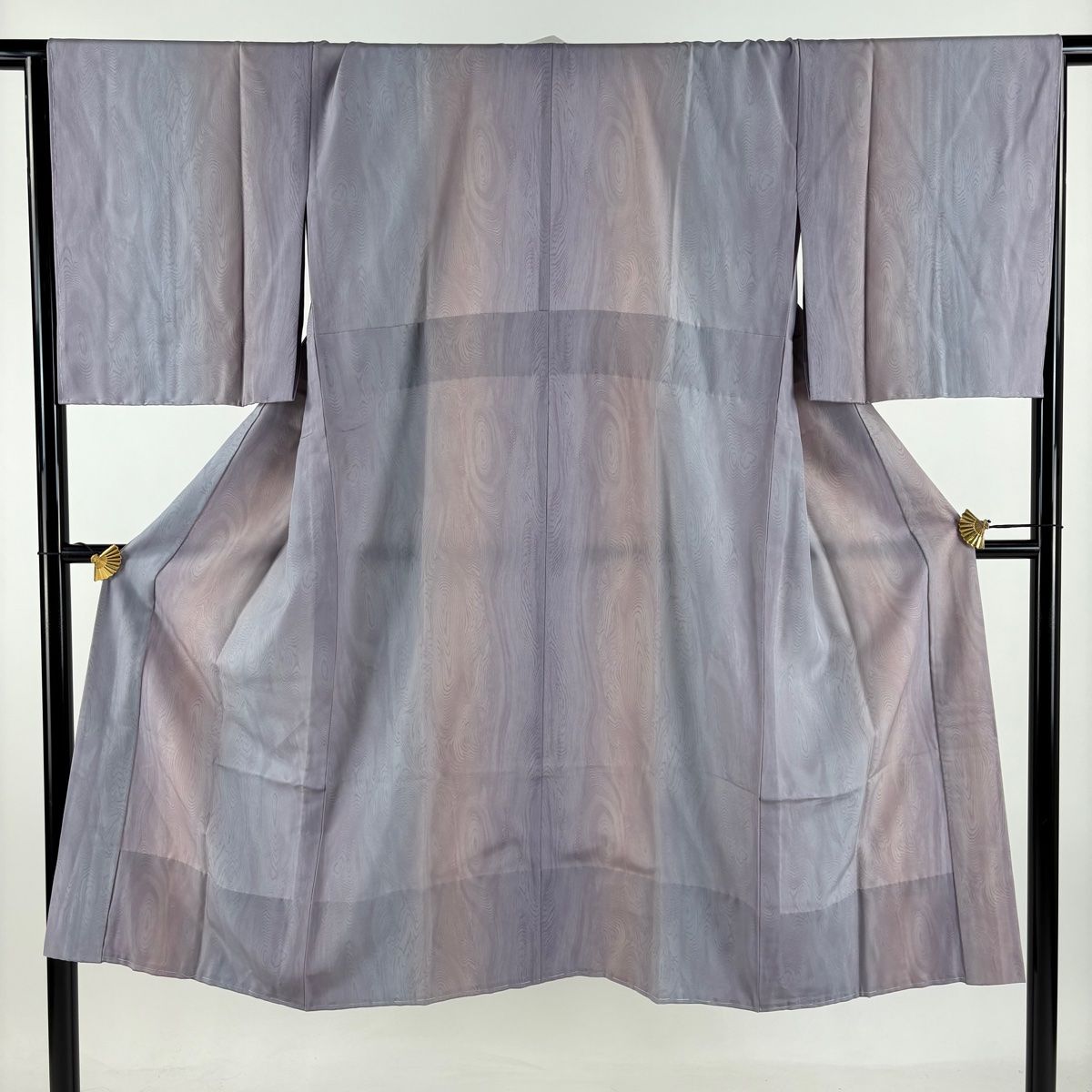 長襦袢 身丈129cm 裄丈66.5cm M 木目 染め分け ぼかし 薄紫 正絹 秀品