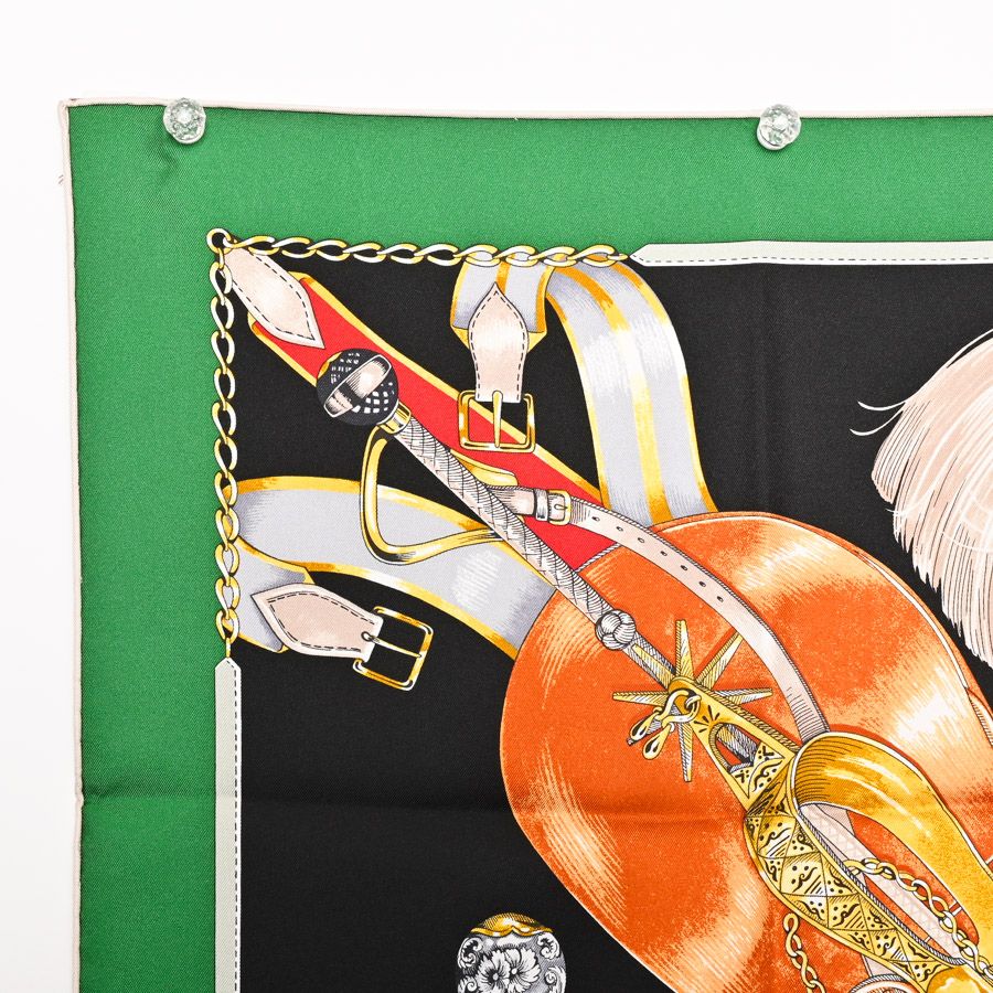 エルメス スカーフ 大判90 ヴィンテージ 黄金の拍車 HERMES 極美品