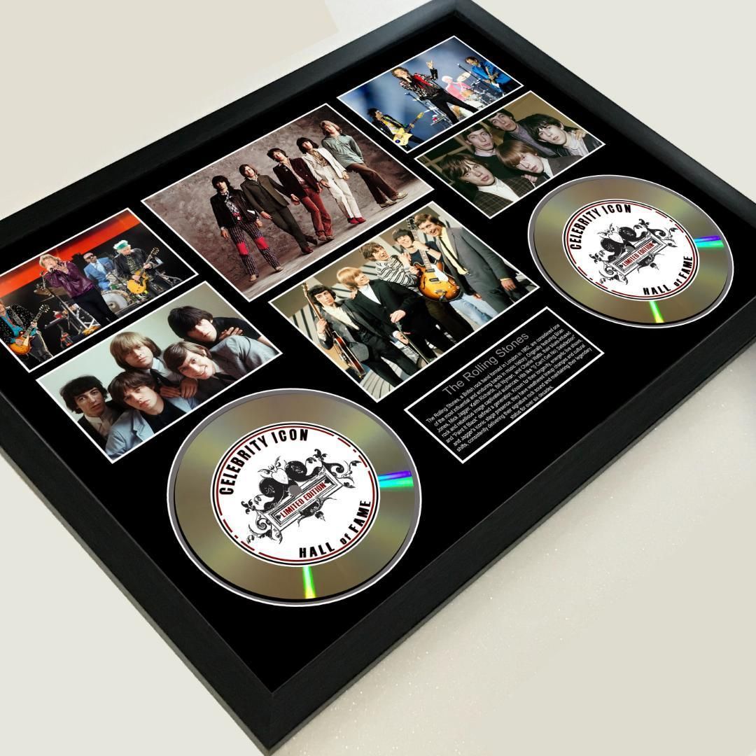 品質保証で、高速配送！ ローリング ストーンズ セレブリティー アイコンフレーム ロック 証明書付1 人気ブランドも見つかる！