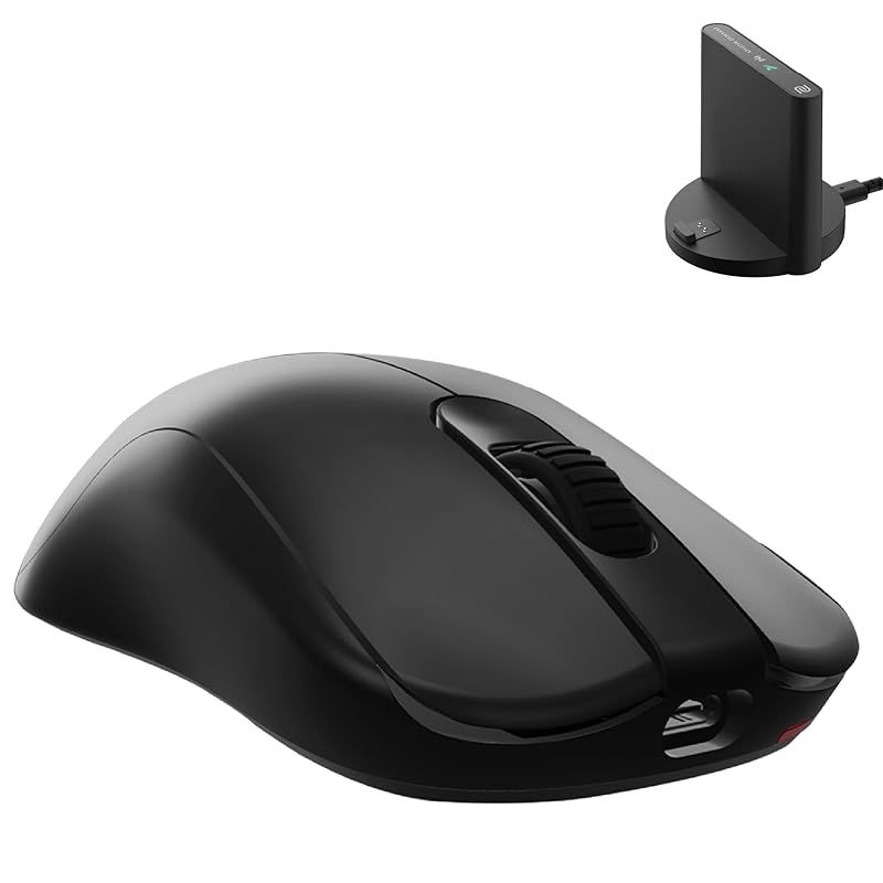  ZOWIE FK 2 DW ワイヤレスゲーミングマウス 低プロファイル 左右対称 65 g 3950センサー 4000 Hz エンハンストワイヤレスレシーバー付属 右利き用 プラグ＆プレイ 周辺機器 Wii