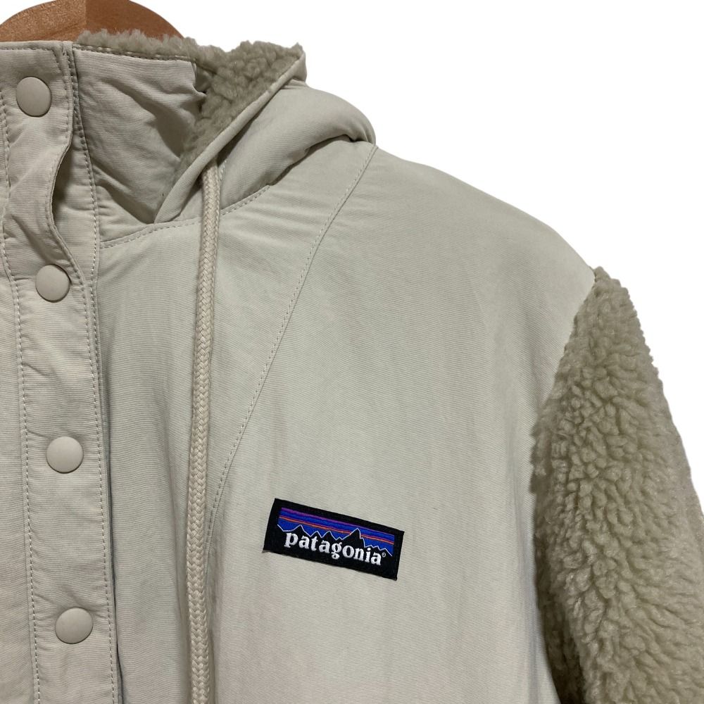 patagonia - 良品 21AW Patagonia パタゴニア シェルド レトロX プルオーバー ボア パーカー フーディー 22885 S ベージュ レディース 古着 中古 USED 良品 21AW Patagonia パタゴニア シェルド レトロX プルオーバー ボア