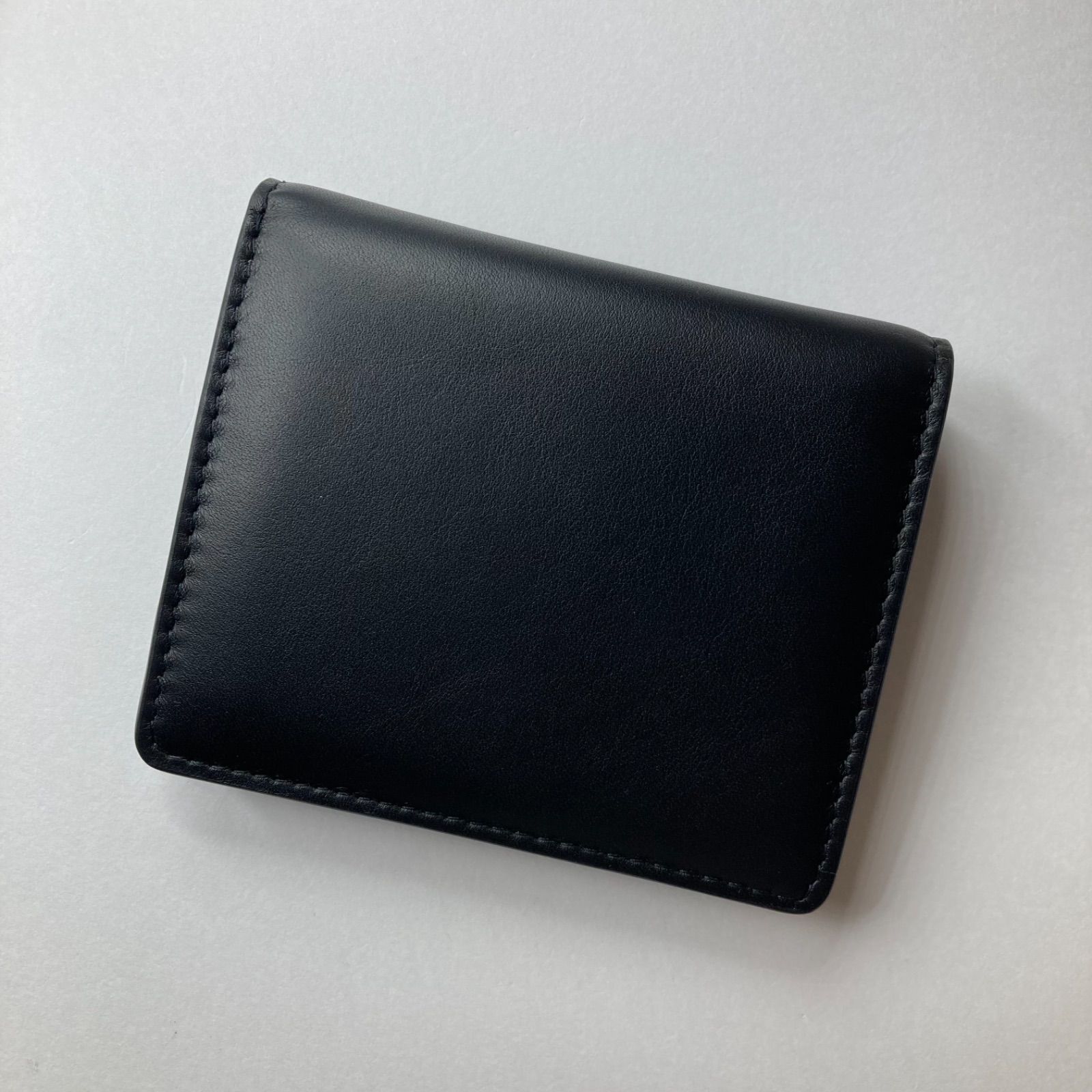 【未使用級】Maison Margiela レザー ポッパーウォレット 正規品 美品】マルジェラ バイフォールド ポッパーウォレット 4ステッチ