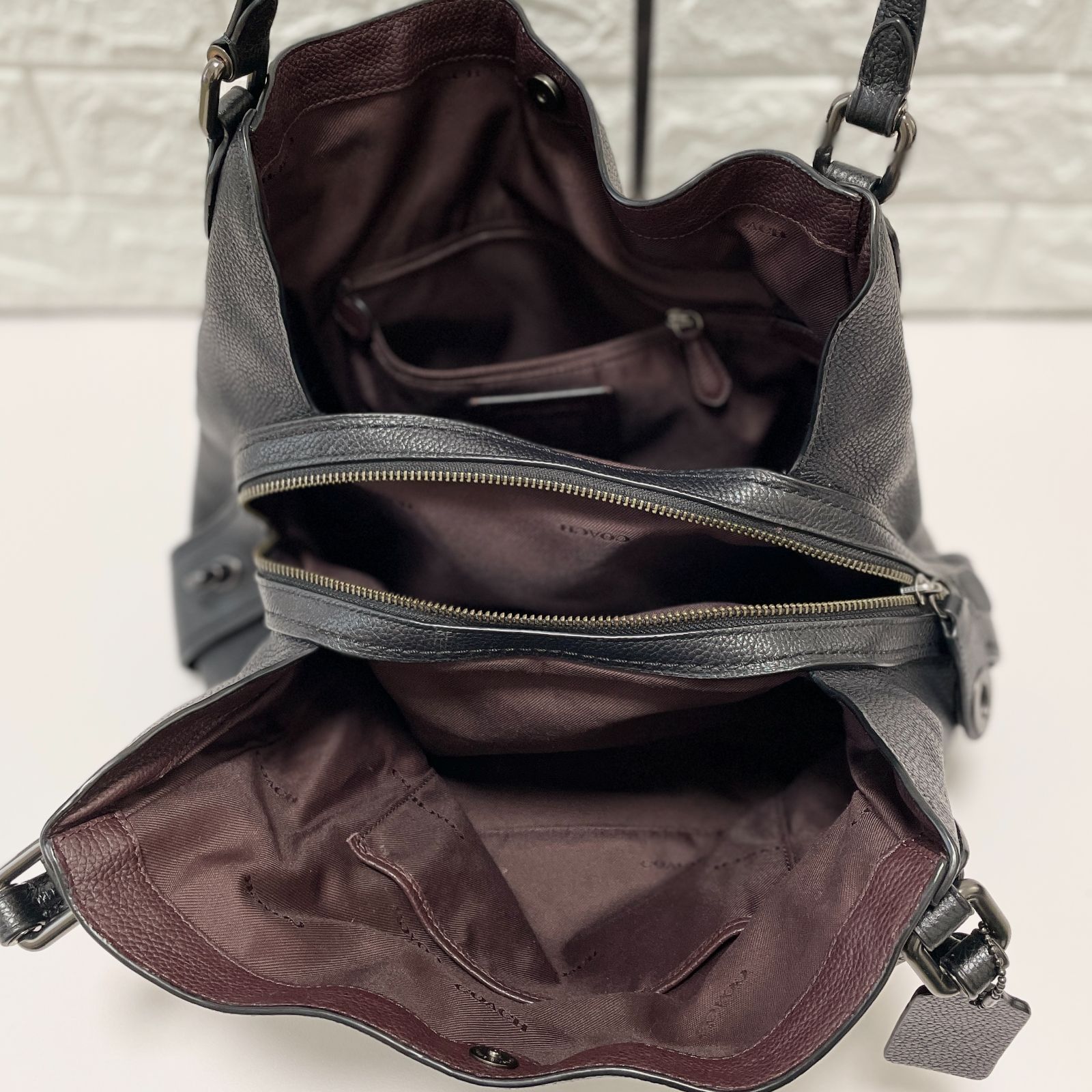 ☆美品☆ COACH コーチ 22794 ショルダーバッグ トートバッグ ブラック